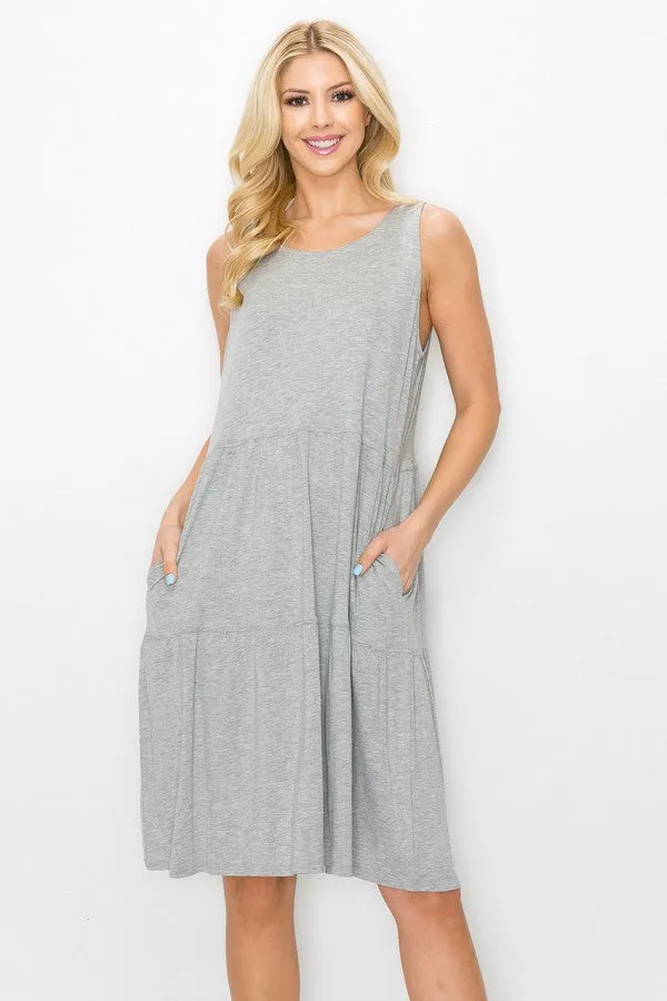 Bohemian Layered Hem Dress