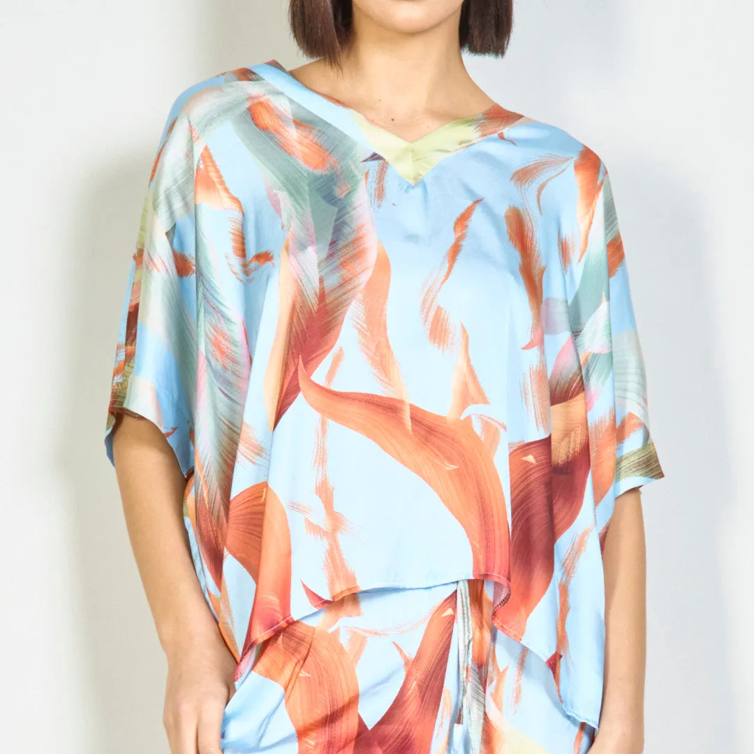 Breeze stroke flowy kaftan top wholesale