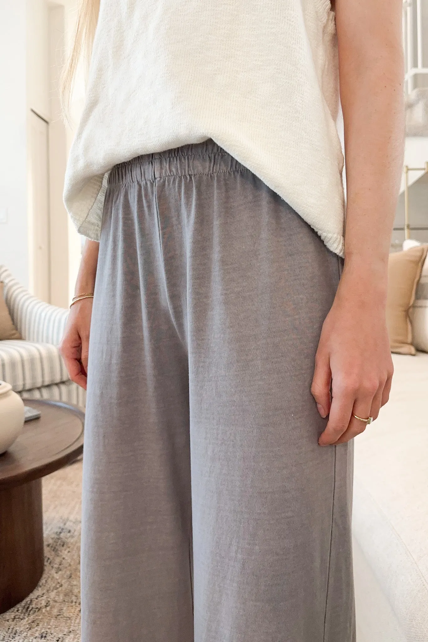 Cannon Relaxed Flare Pants in Grey