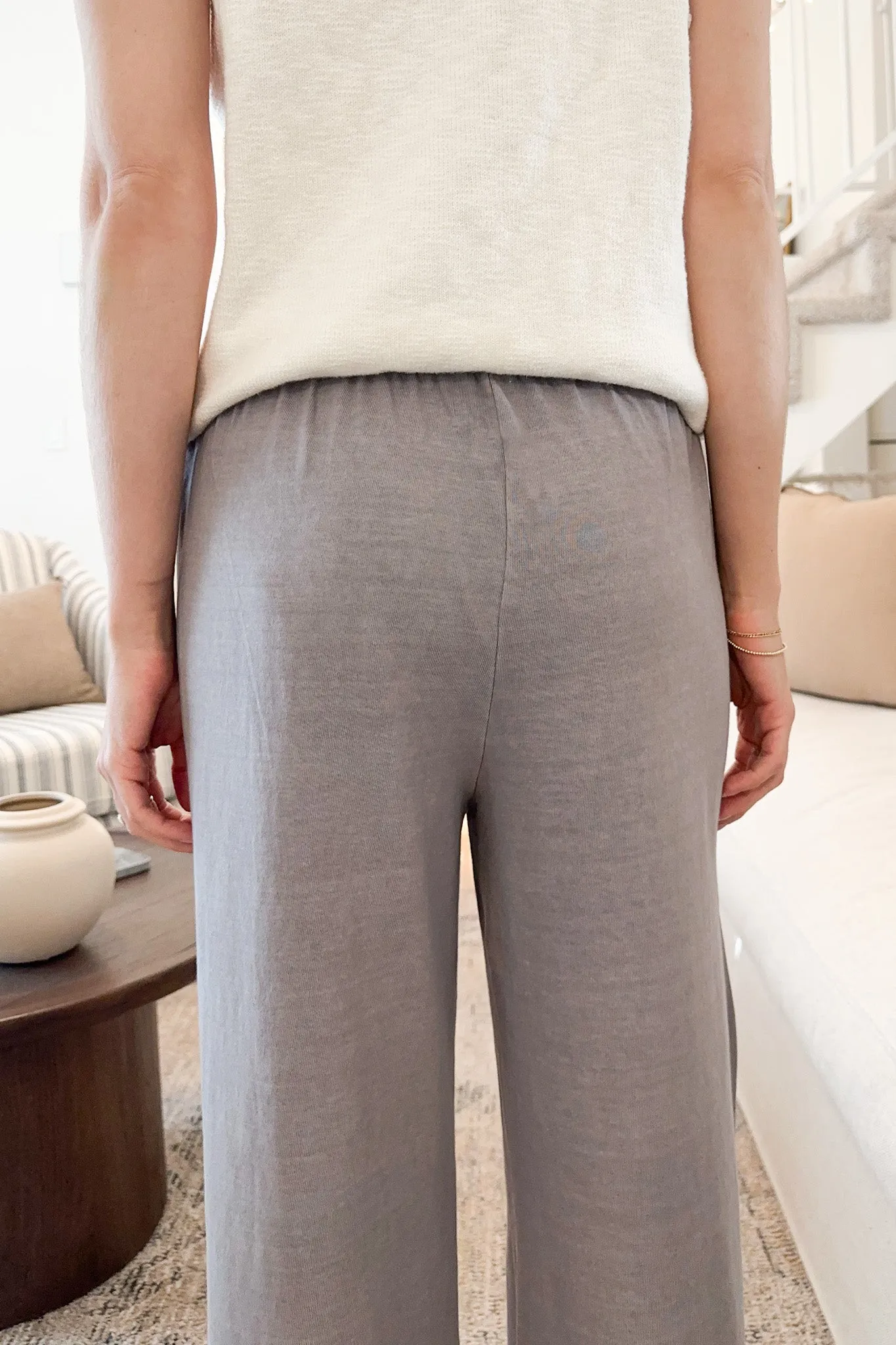 Cannon Relaxed Flare Pants in Grey