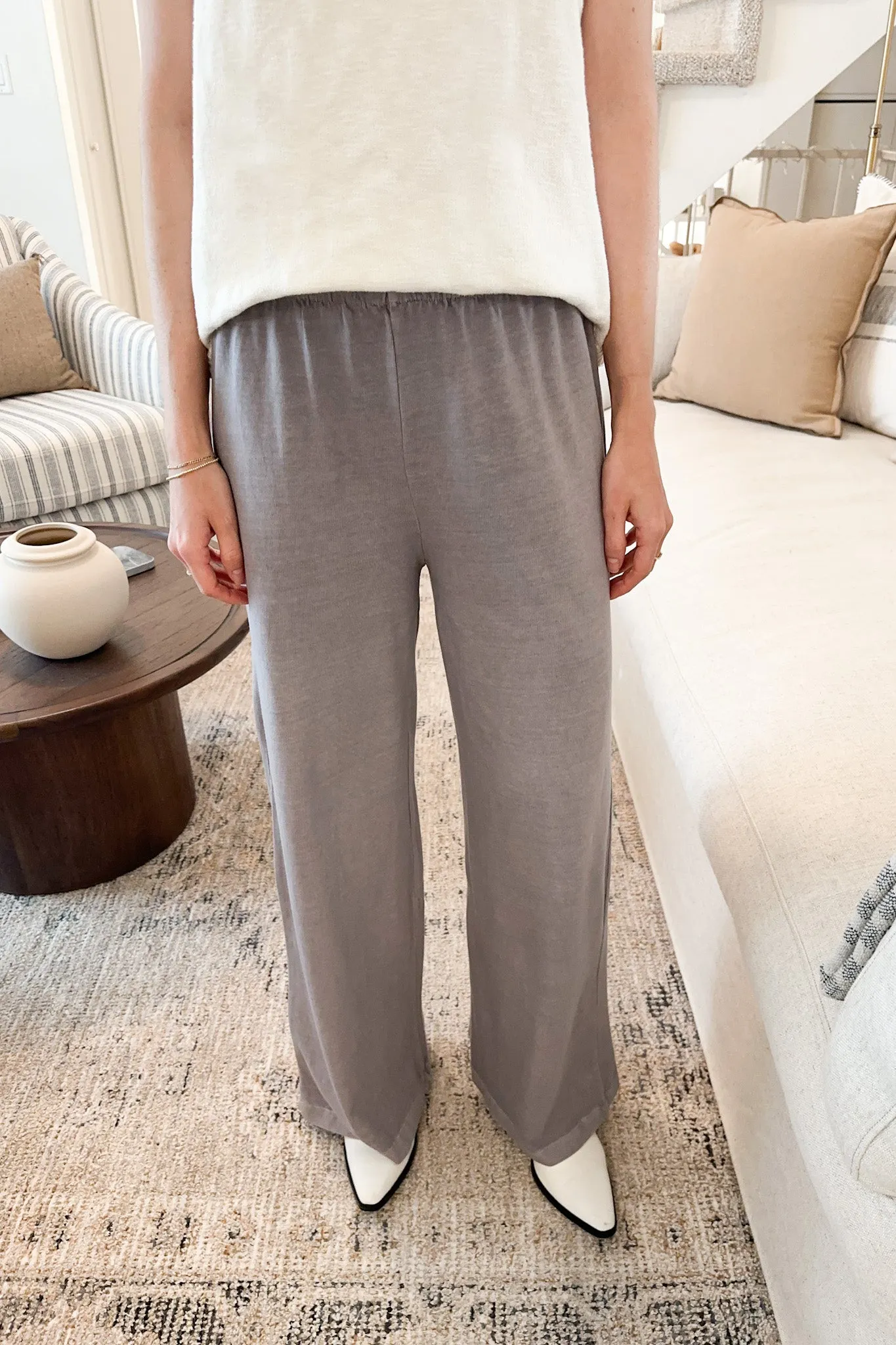 Cannon Relaxed Flare Pants in Grey