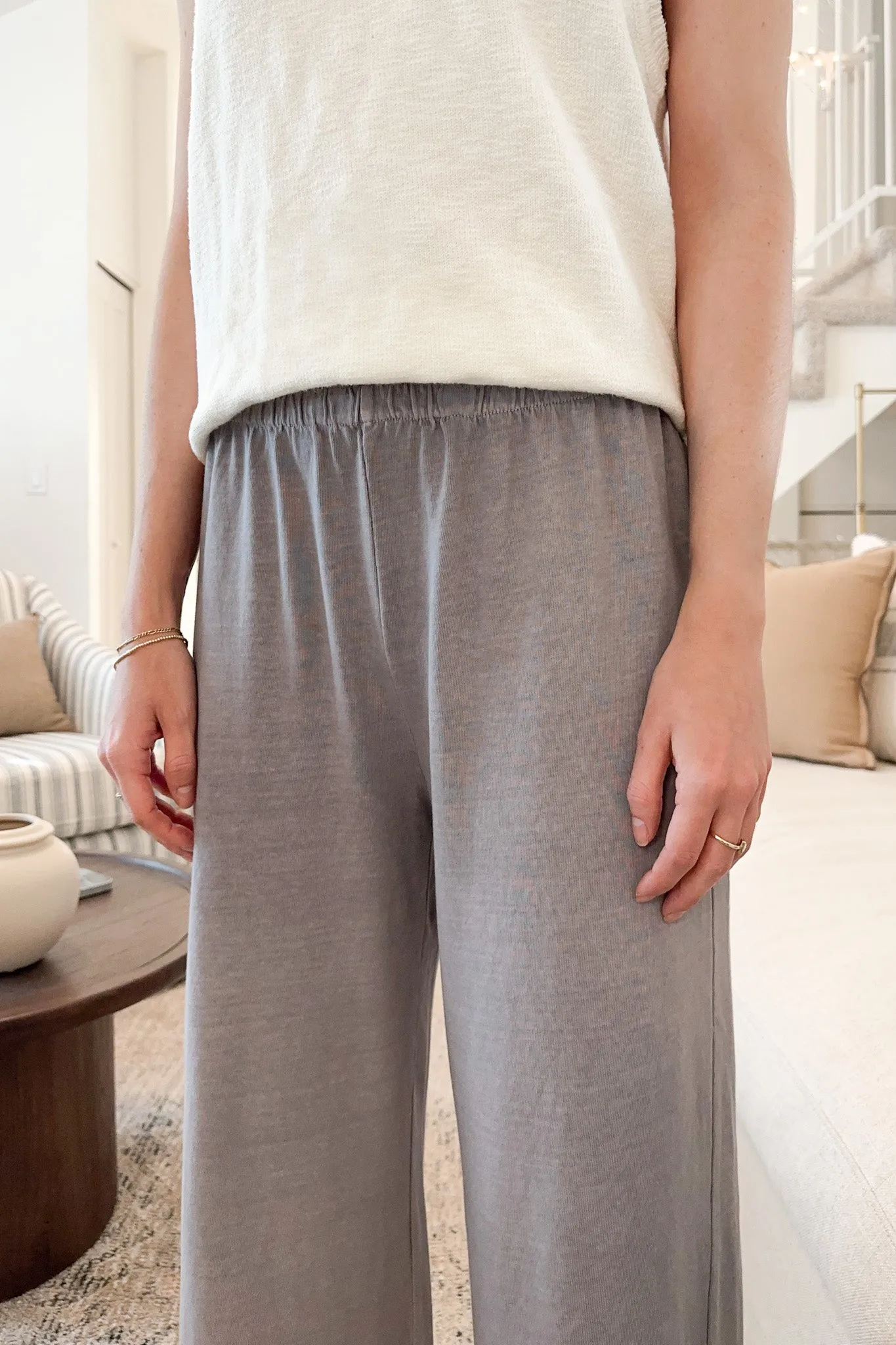 Cannon Relaxed Flare Pants in Grey