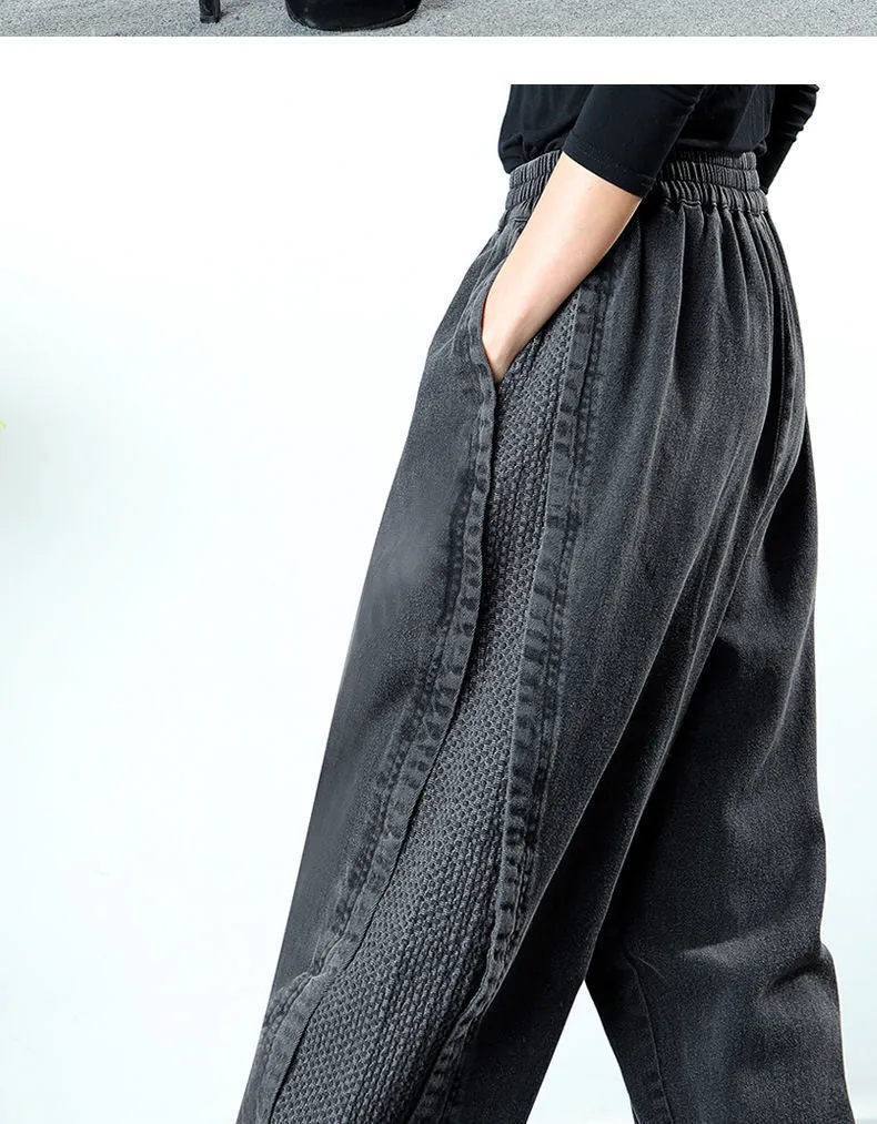 Denim Harem Pants