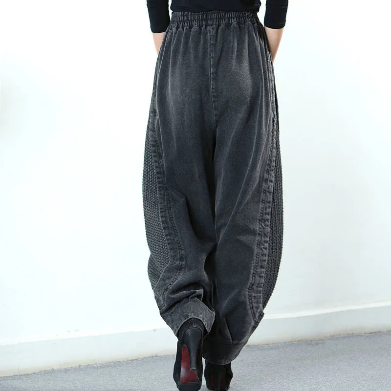 Denim Harem Pants