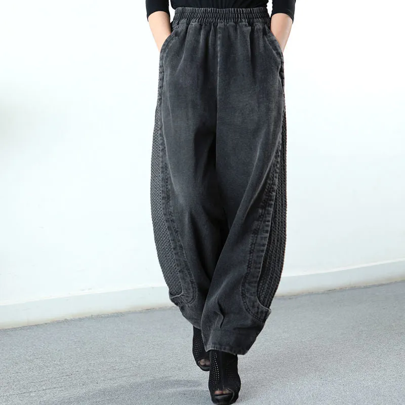 Denim Harem Pants