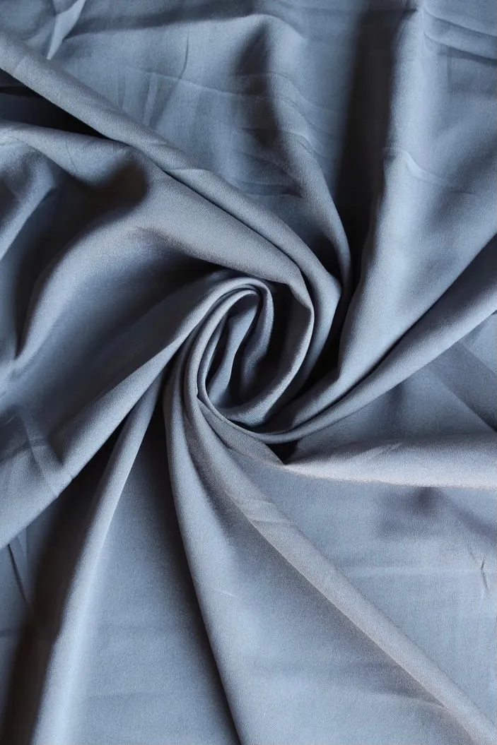 Dover Grey Crepe De Chine