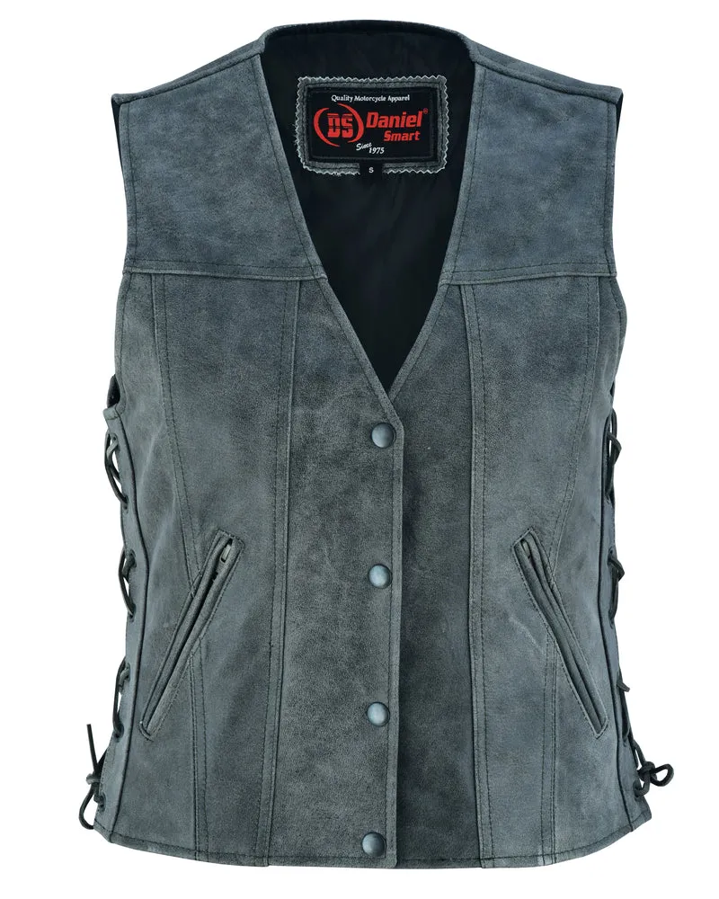 DS205V Women's Gray Single Back Panel Concealed Carry Vest