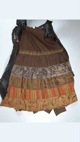 Earthy Gloom Y2K Cotton Skirts