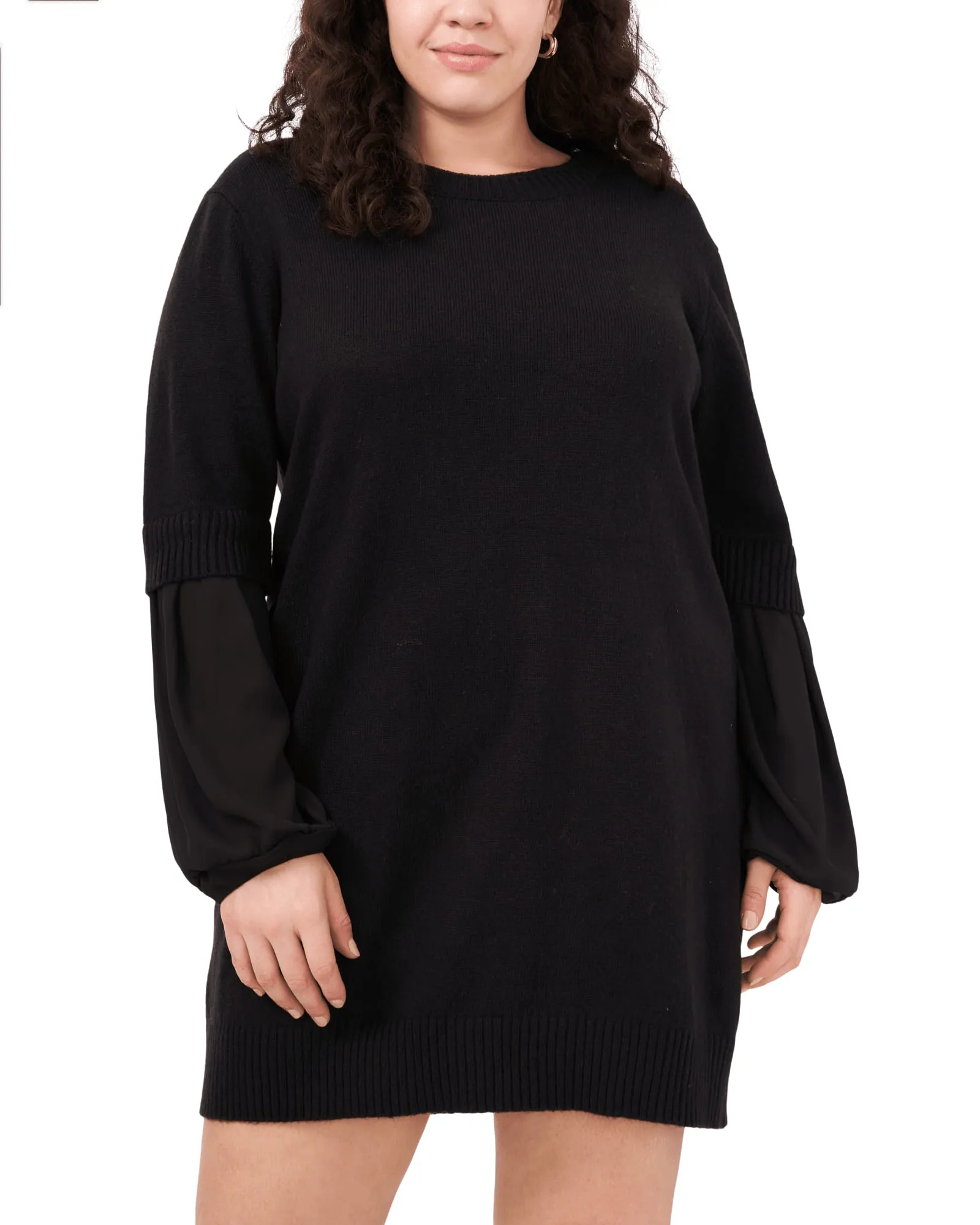 Eleanor Mini Sweater Dress | RICH BLACK