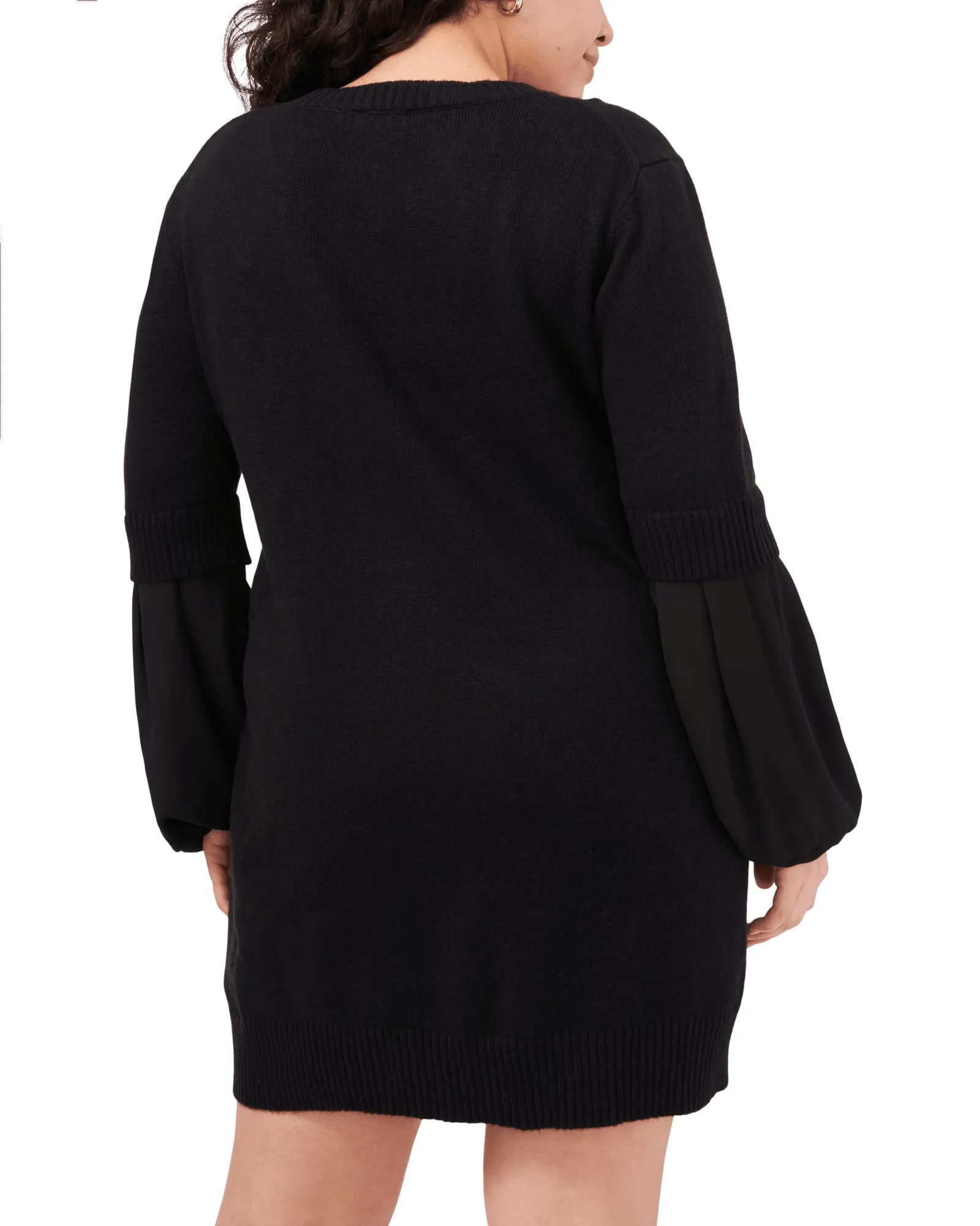 Eleanor Mini Sweater Dress | RICH BLACK