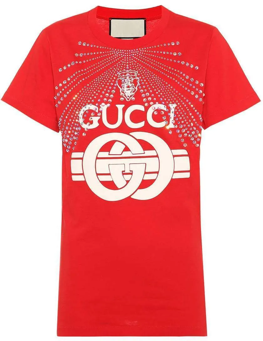 Embellished Cotton Logo T-Shirt