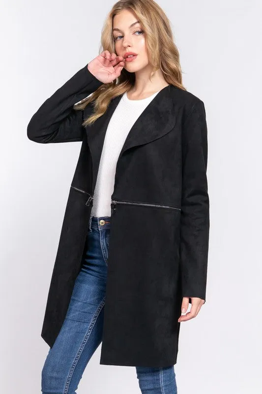 Faux Suede Jackets - 2 Colors! - FINAL SALE