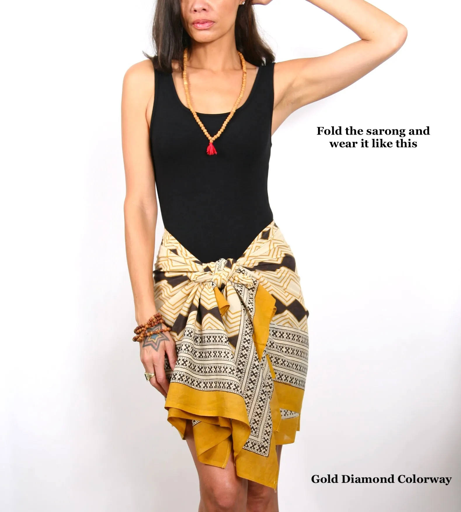 Gold Diamond - Cotton Sarong