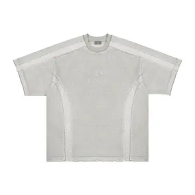 Heavy Washed Padded Embroidered MoonStar Tee