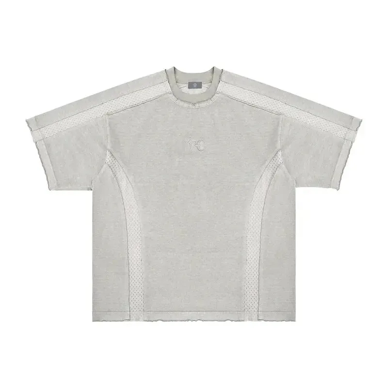 Heavy Washed Padded Embroidered MoonStar Tee