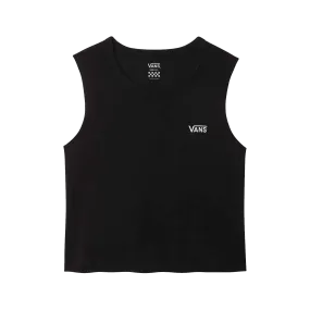 Junior V Muscle Crop - Black