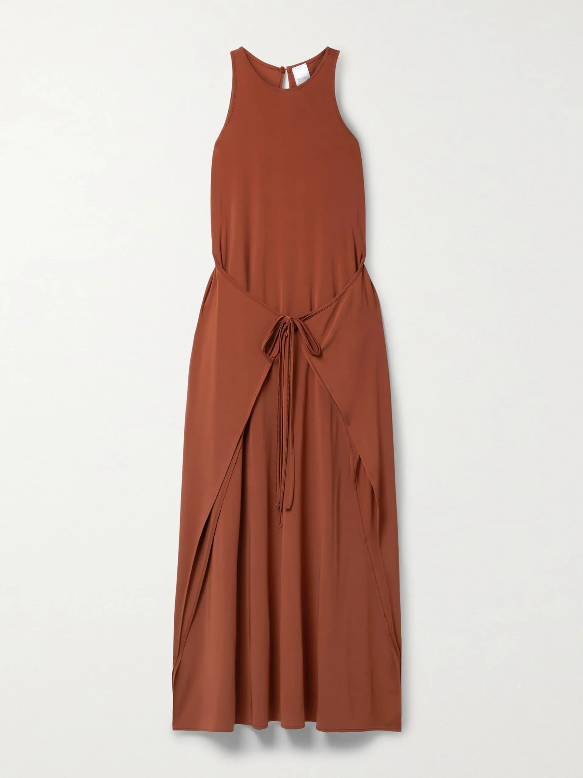 Layered stretch-jersey maxi dress