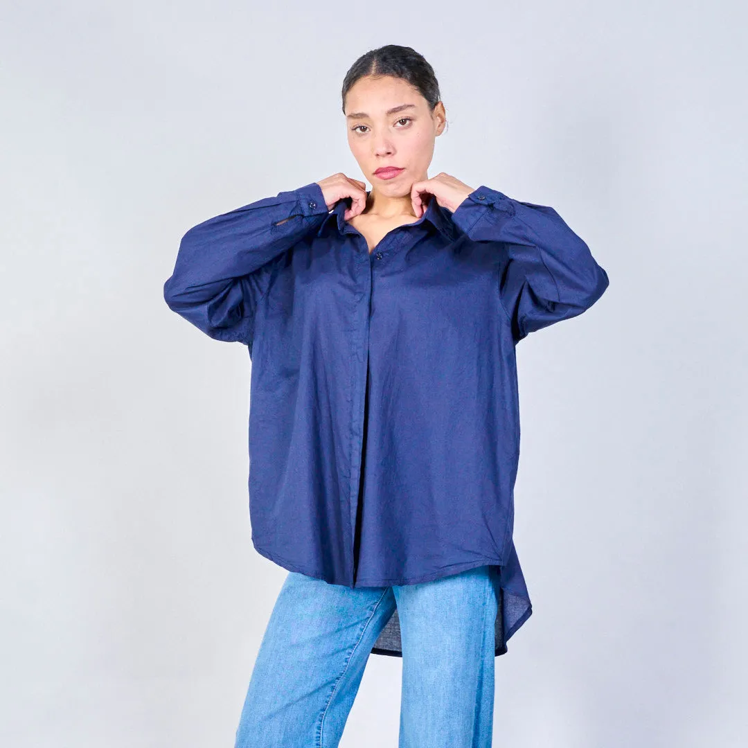 Lightweight long sleeve button-up shirt wholesale