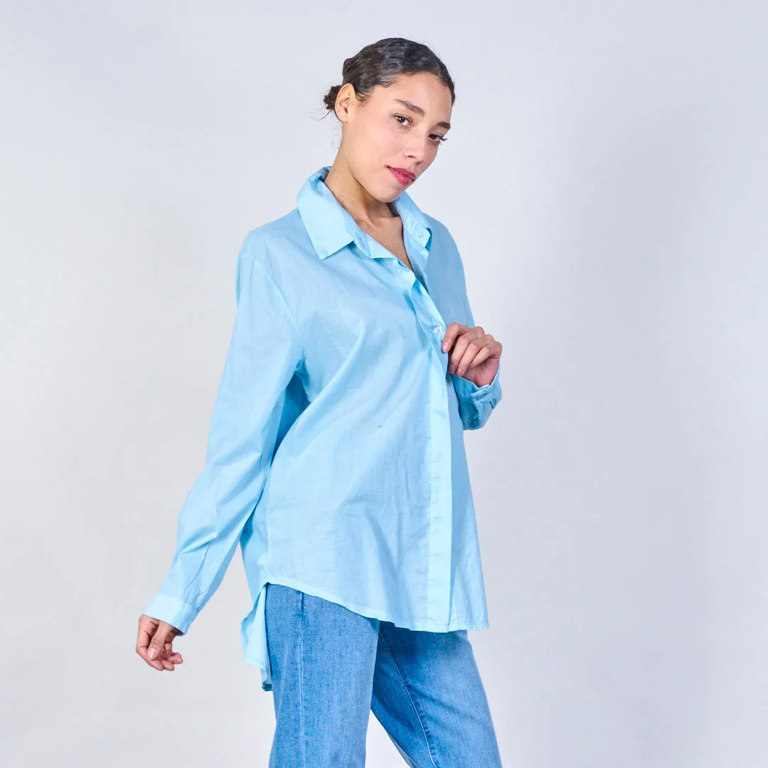 Lightweight long sleeve button-up shirt wholesale