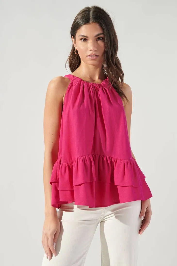 Lizette Tie Back Trapeze Top