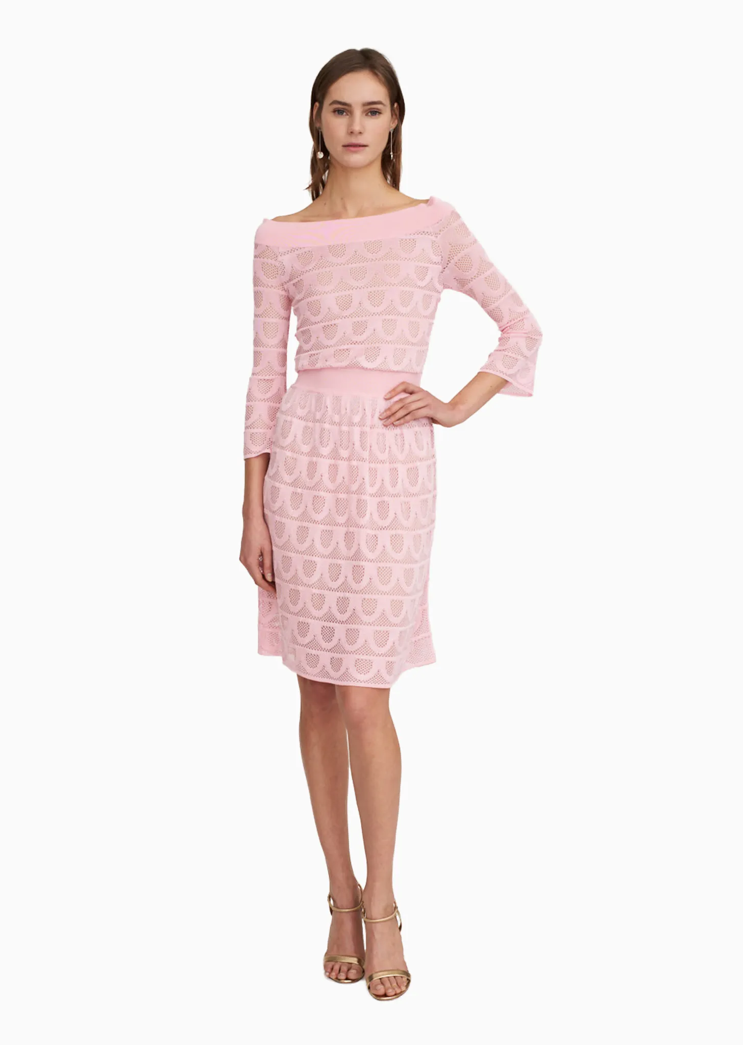 Millicente - Bell Sleeve Off-Shoulder Cocktail Dress