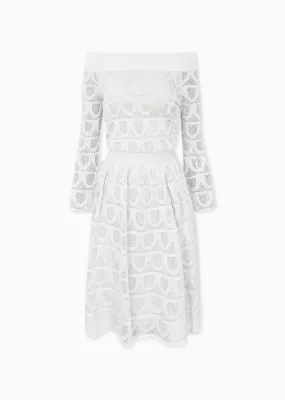 Millicente - Bell Sleeve Off-Shoulder Cocktail Dress