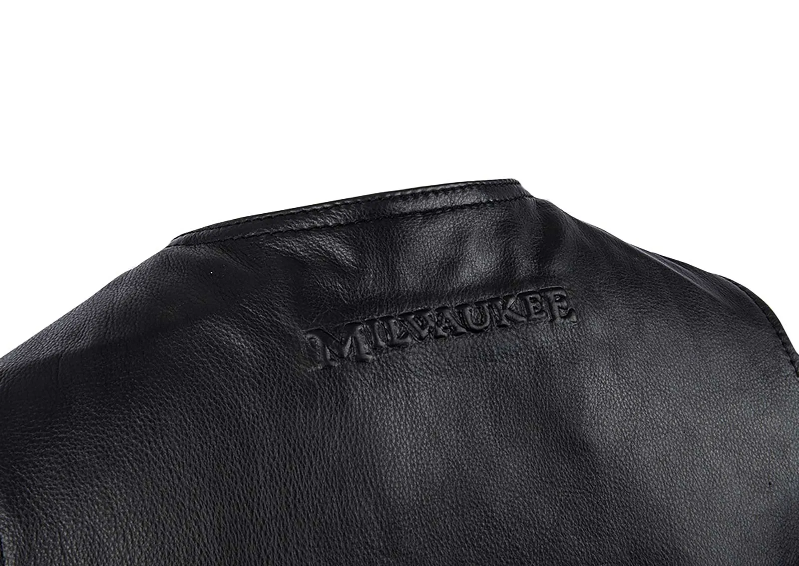 Milwaukee Motorcycle Clothing Company MV3020 Men's Black Leather Side