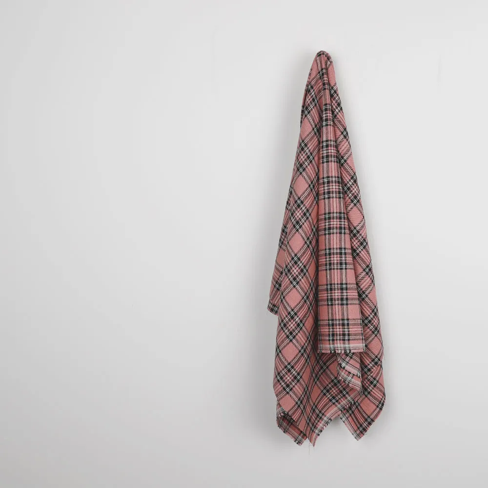 Plaid Twill Linen - Pink