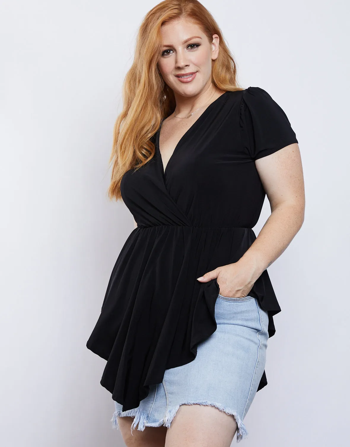 Plus Size Lauren Surplice Blouse