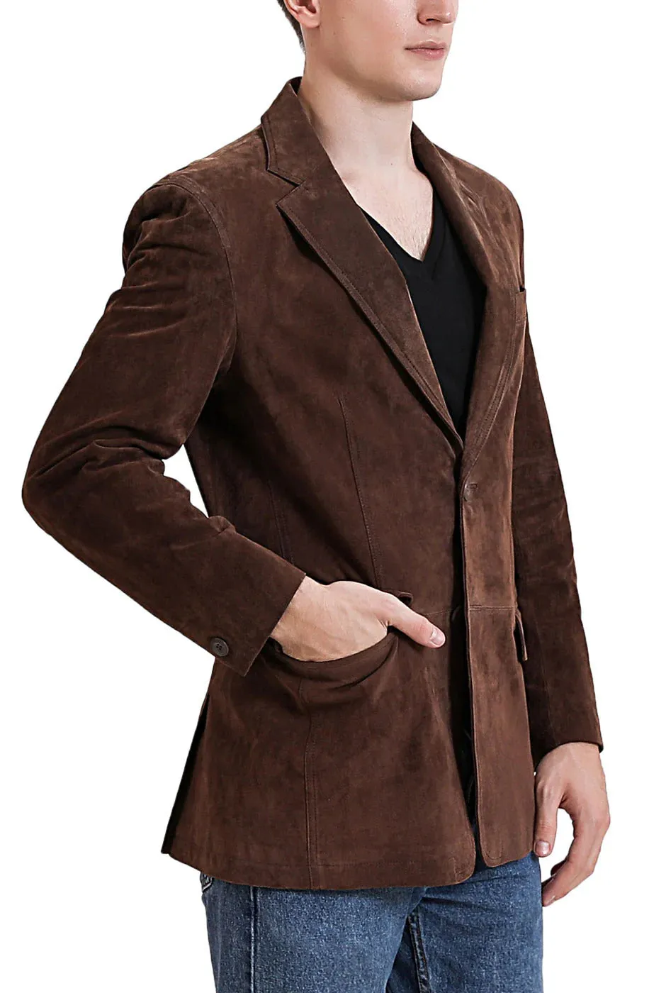 Qalira Brown Suede Blazer