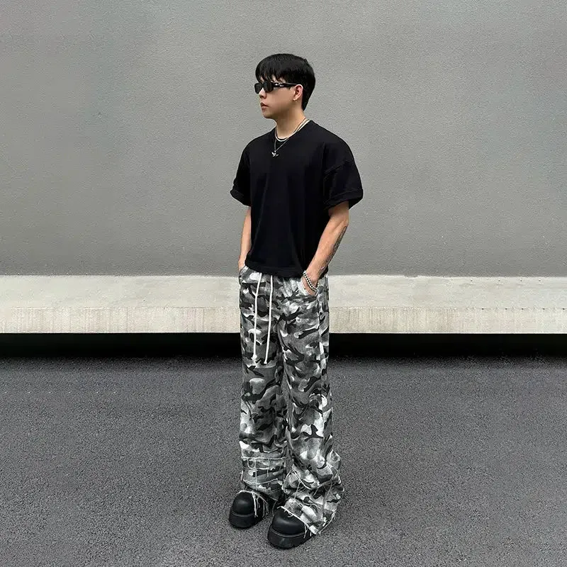 Relaxed Fit Camouflage Casual Pants