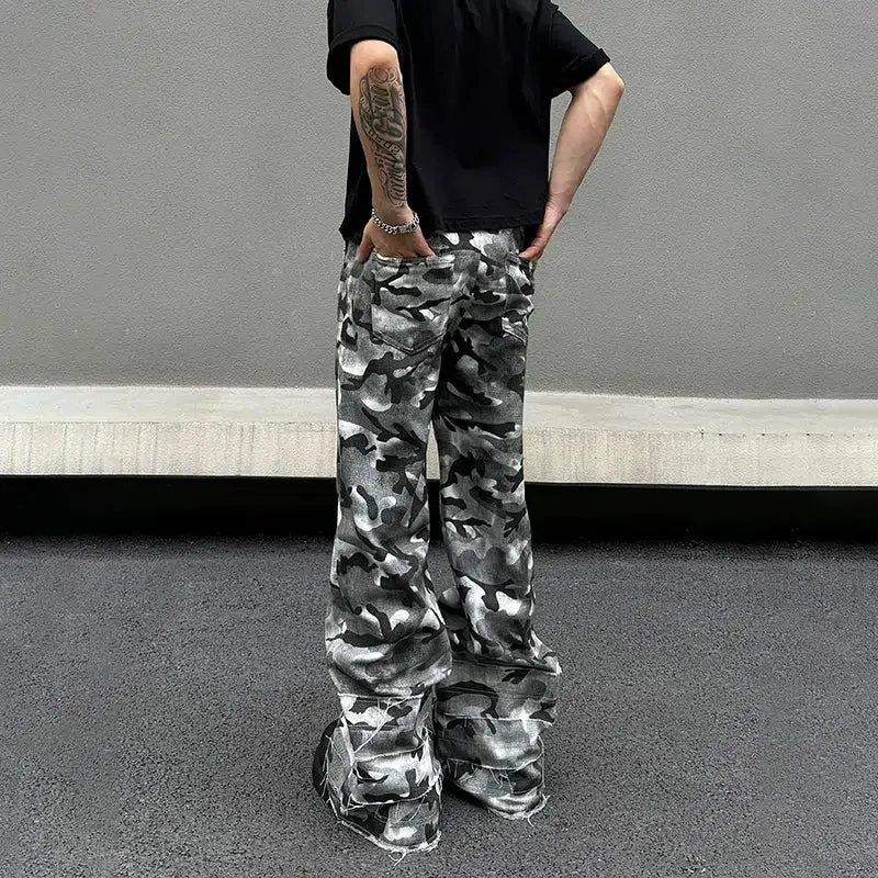 Relaxed Fit Camouflage Casual Pants