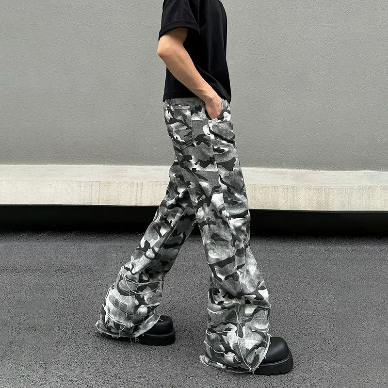 Relaxed Fit Camouflage Casual Pants