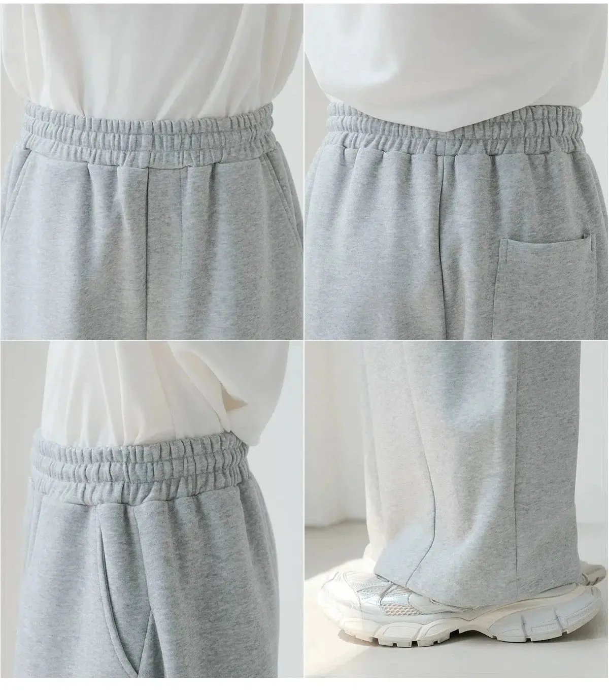 Relaxed Fit Wide-leg Sweatpants