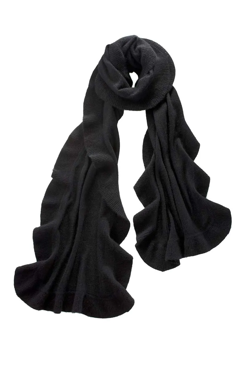 Ruffle Wrap - Black