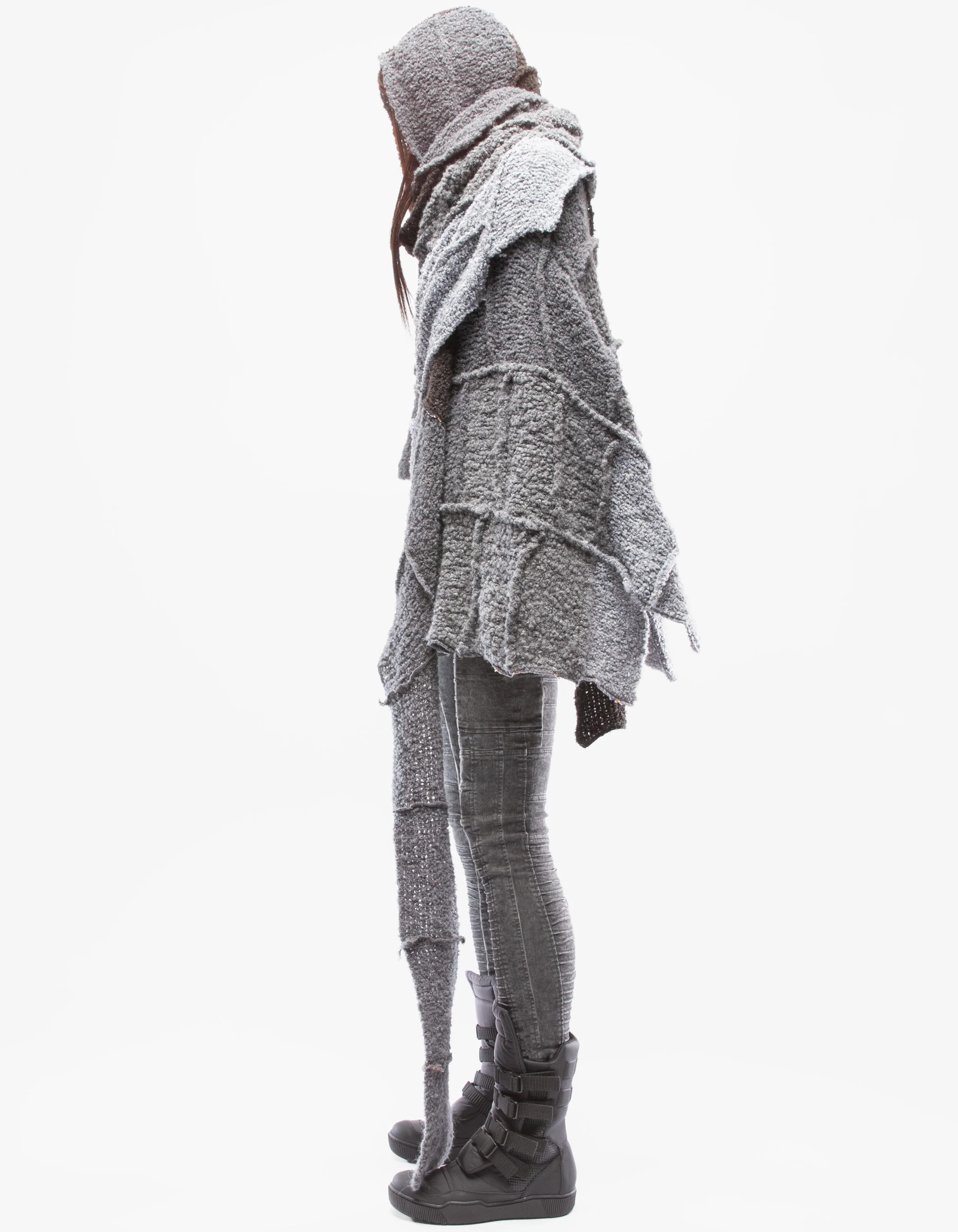 SHAWL HOOD UNION GREY