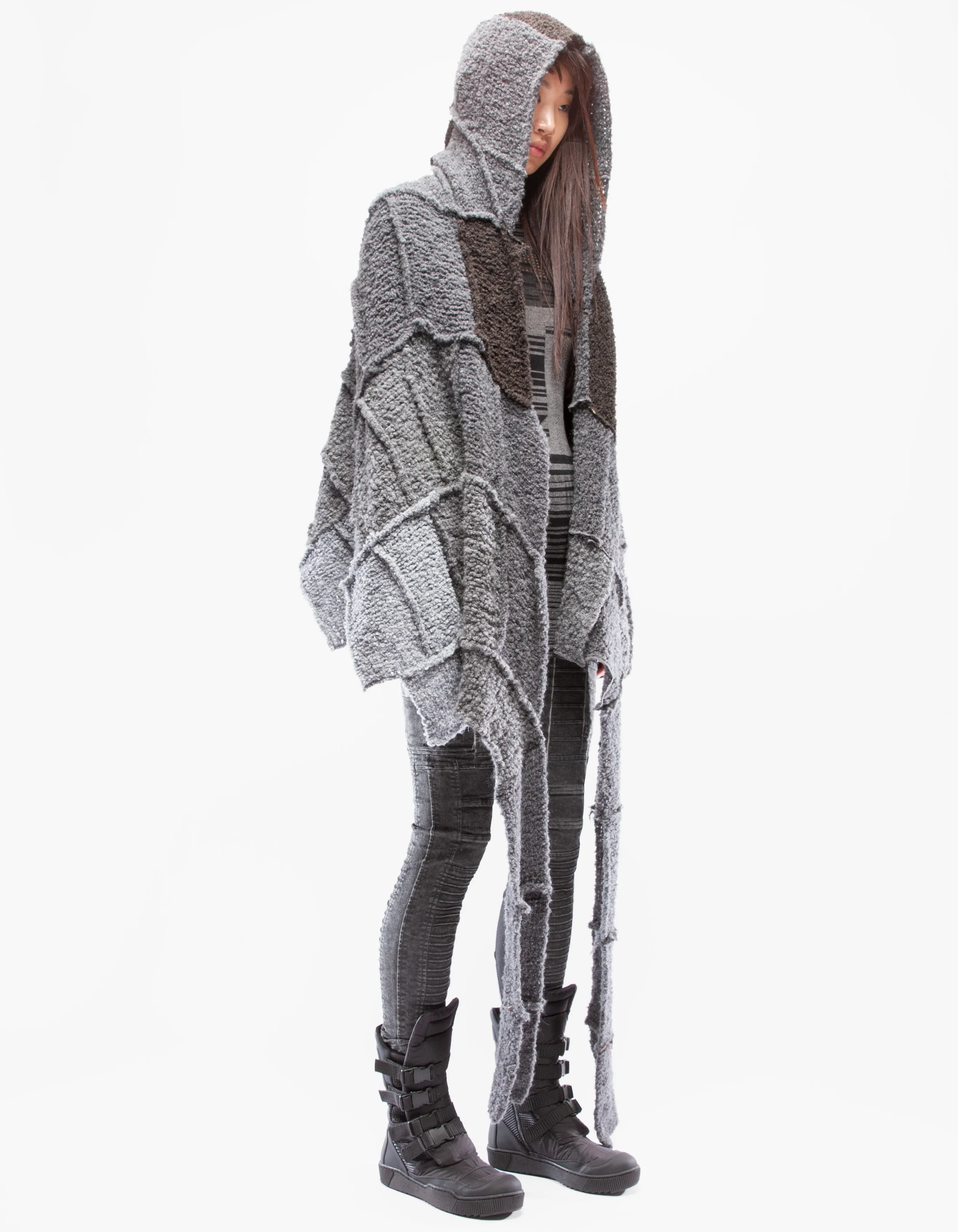 SHAWL HOOD UNION GREY