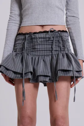 Thursday Pinstripe Mini Skirt