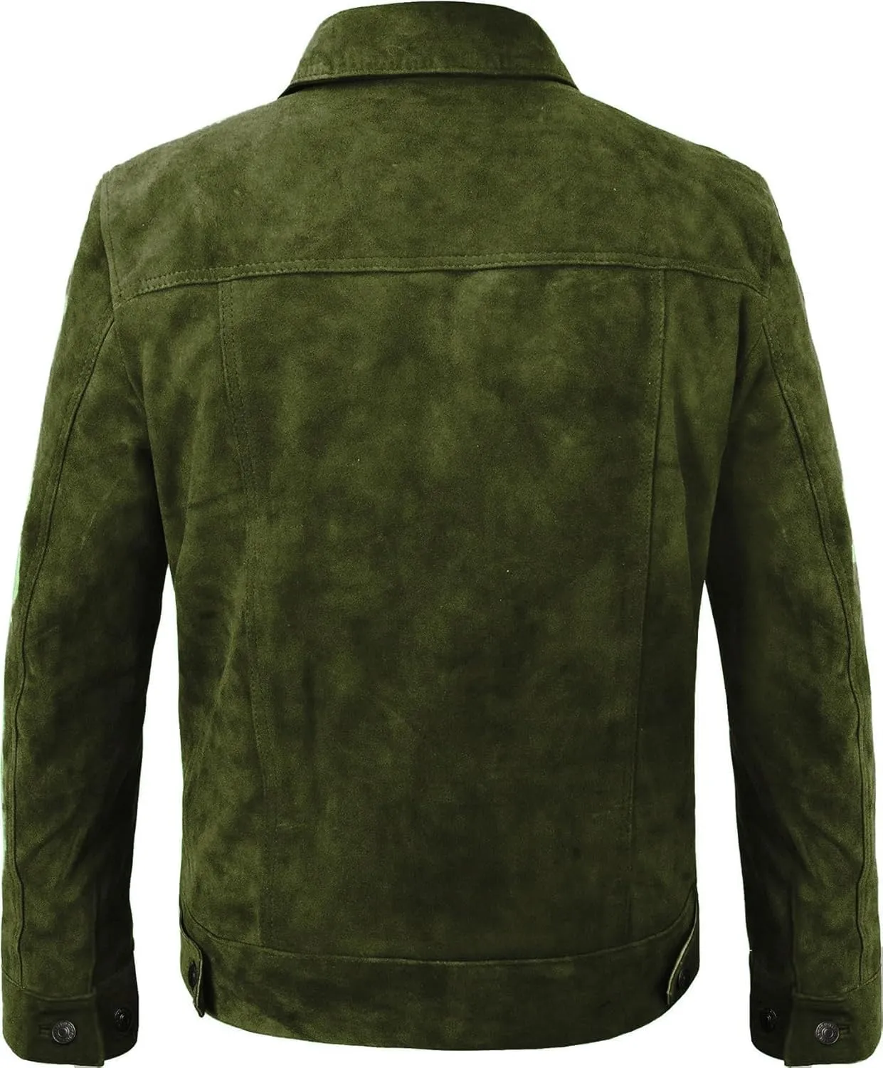 Yloria Green Suede Leather Jacket