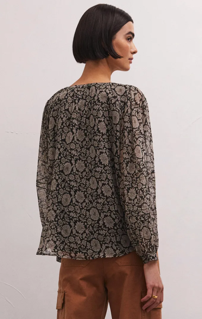 Zsup Floral Flowy Trinity Blouse